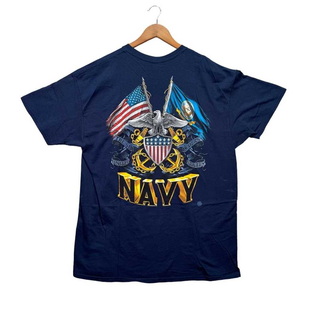 US Navy Seal SOF Military Flags Morale T Shirt Me… - image 2