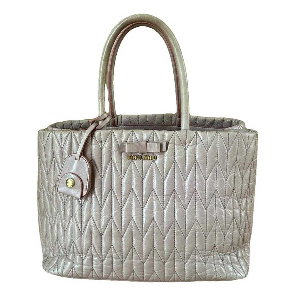 Miu Miu Matelassé leather handbag - image 1