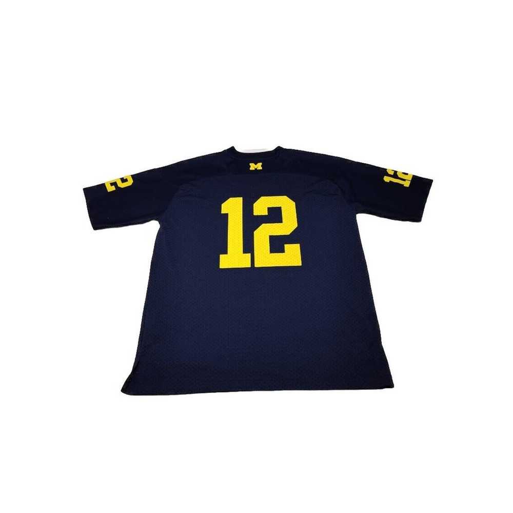 Vintage Adidas Michigan Wolverines #12 Men’s XL F… - image 2