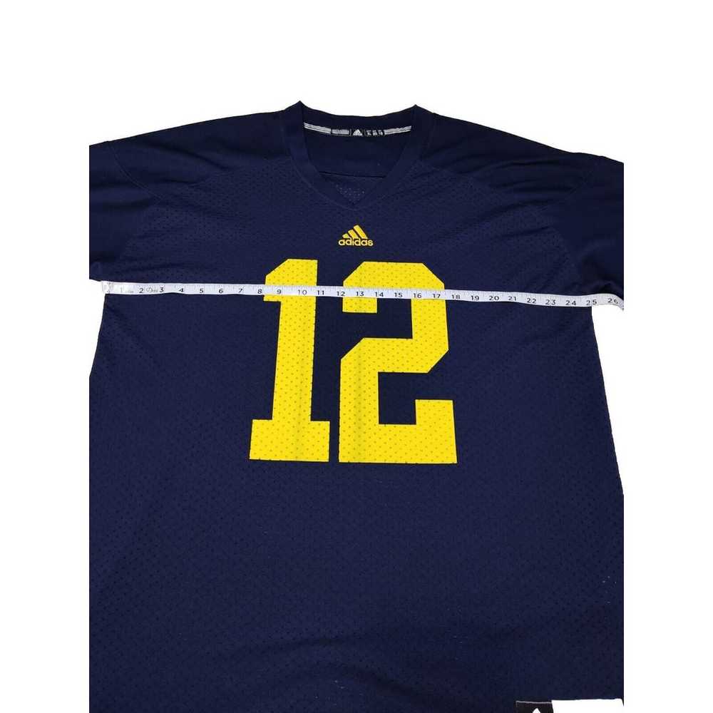 Vintage Adidas Michigan Wolverines #12 Men’s XL F… - image 3