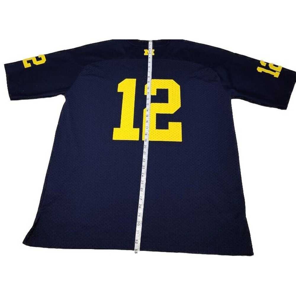 Vintage Adidas Michigan Wolverines #12 Men’s XL F… - image 7