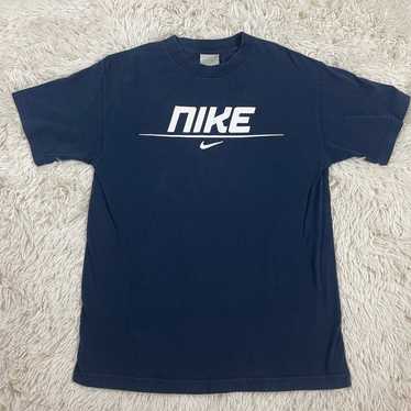Size M Vintage Y2K Nike T-Shirt Lot Navy Blue w/ B