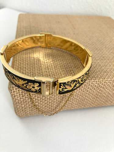 Vintage Toledo Damascene Bracelet with Birds