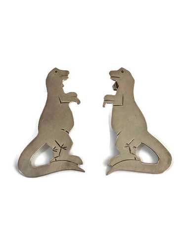 Sterling Silver T-Rex Dinosaur Earrings