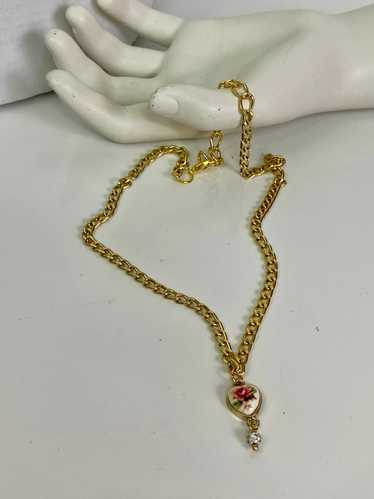 Victorian heart necklace