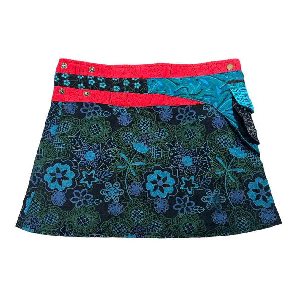 Allover Print Wrap Skirt (One Size) - image 5