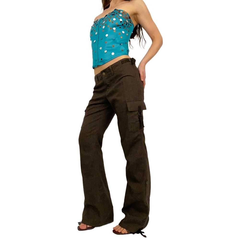 Chocolate Wool Cargo Pants (XS) - image 2