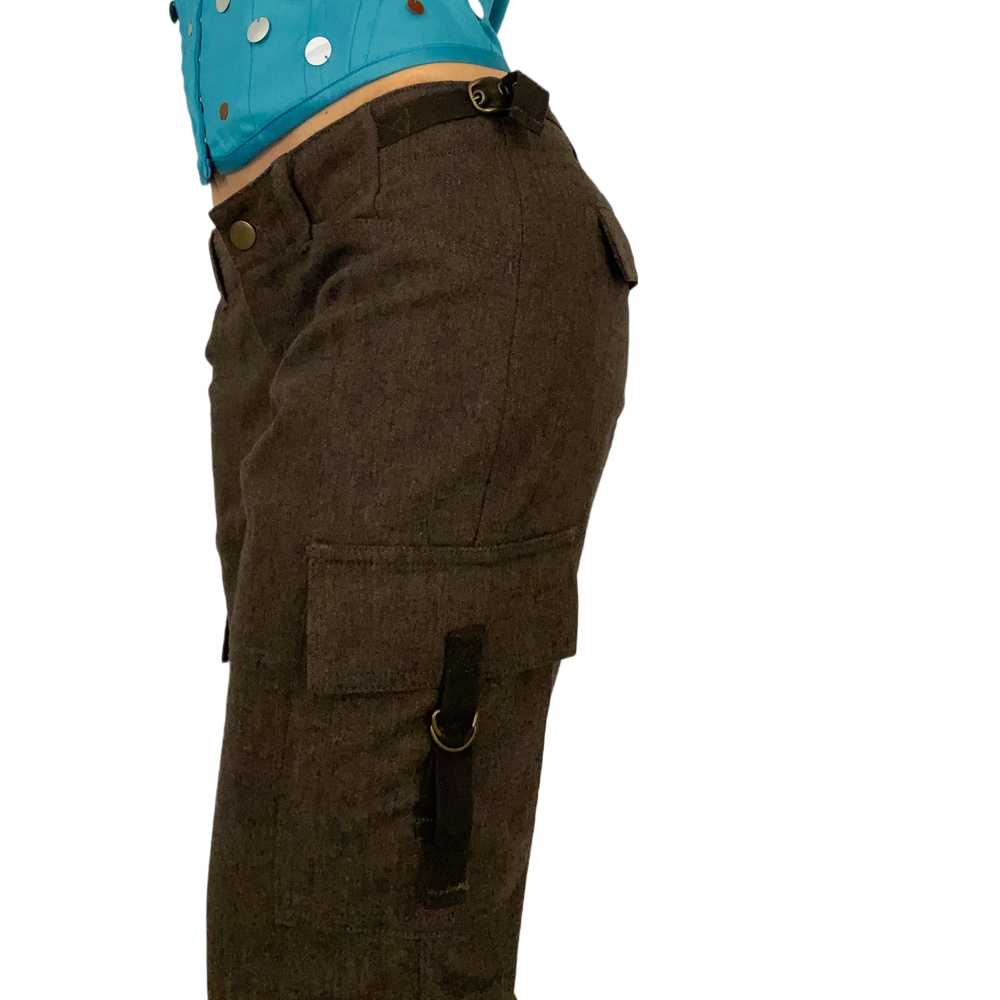 Chocolate Wool Cargo Pants (XS) - image 4