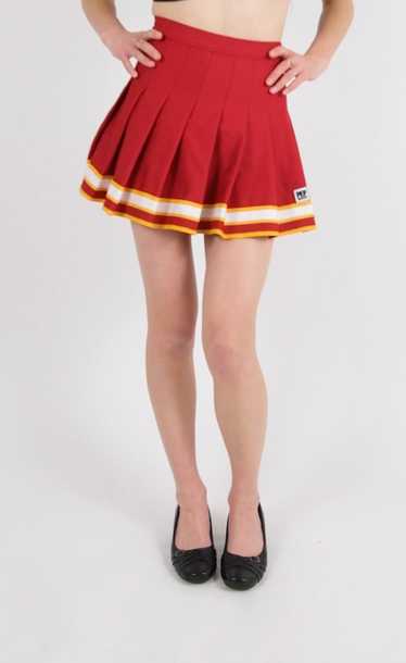 Ruby Cheerleader Pleated Mini Skirt