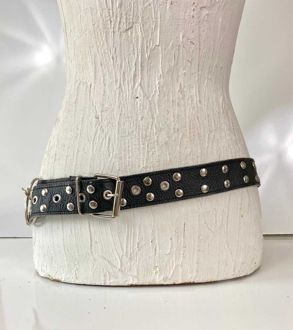 Black and silver chain belt - image 6