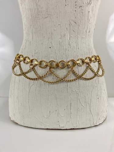 Vintage gold waist belt