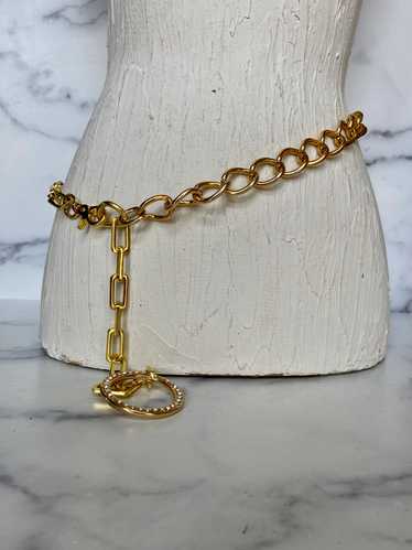 Gold tone chain belt