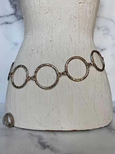 Metal circle chain belt