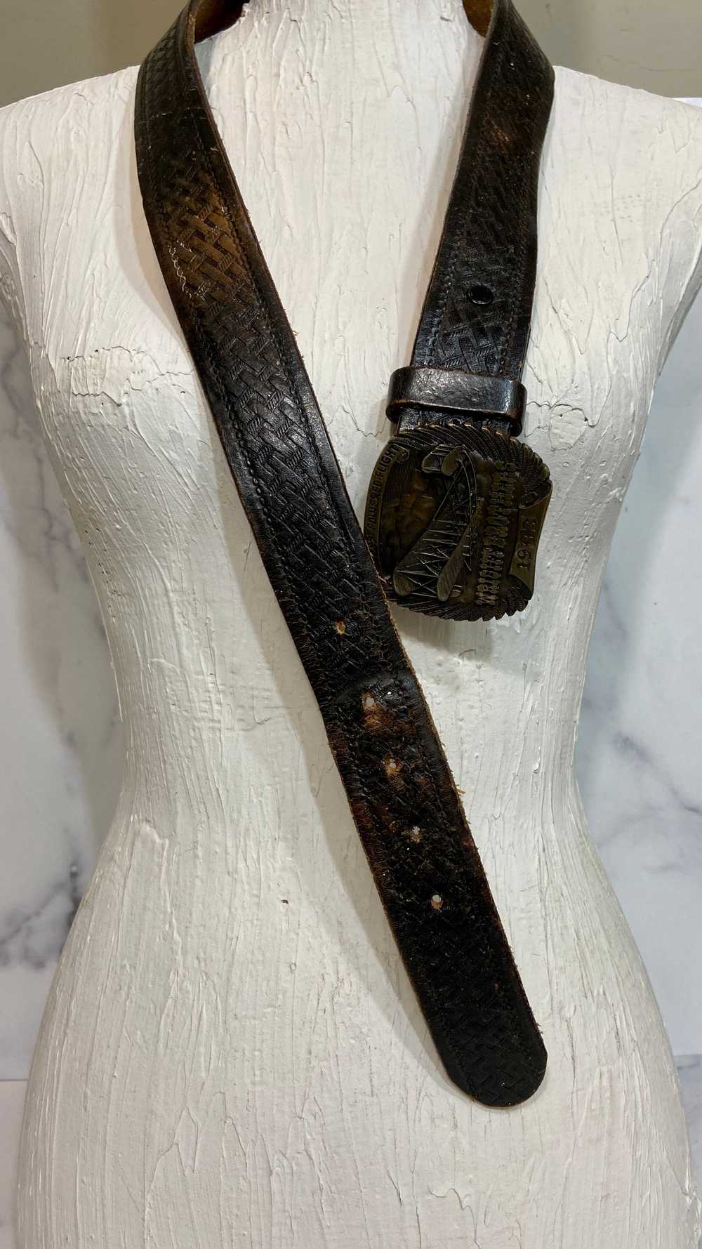 Vintage solid brass belt - image 2