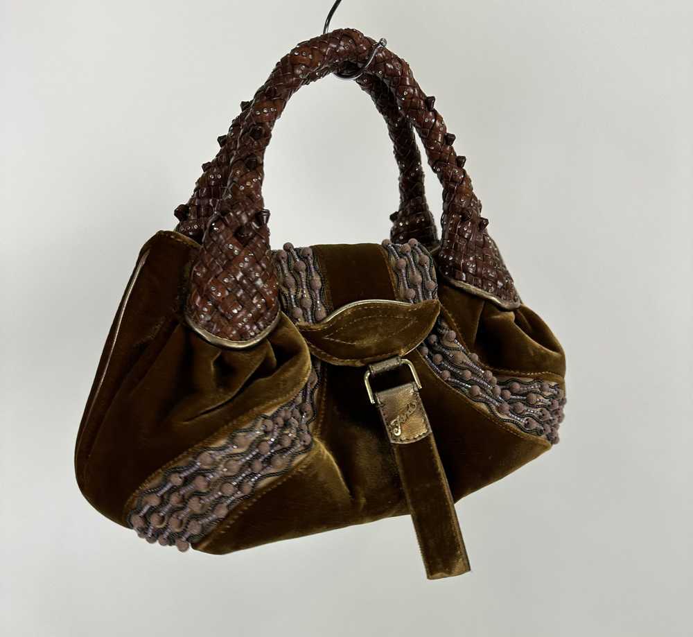 Fendi Brown Velvet Spy Bag - image 2