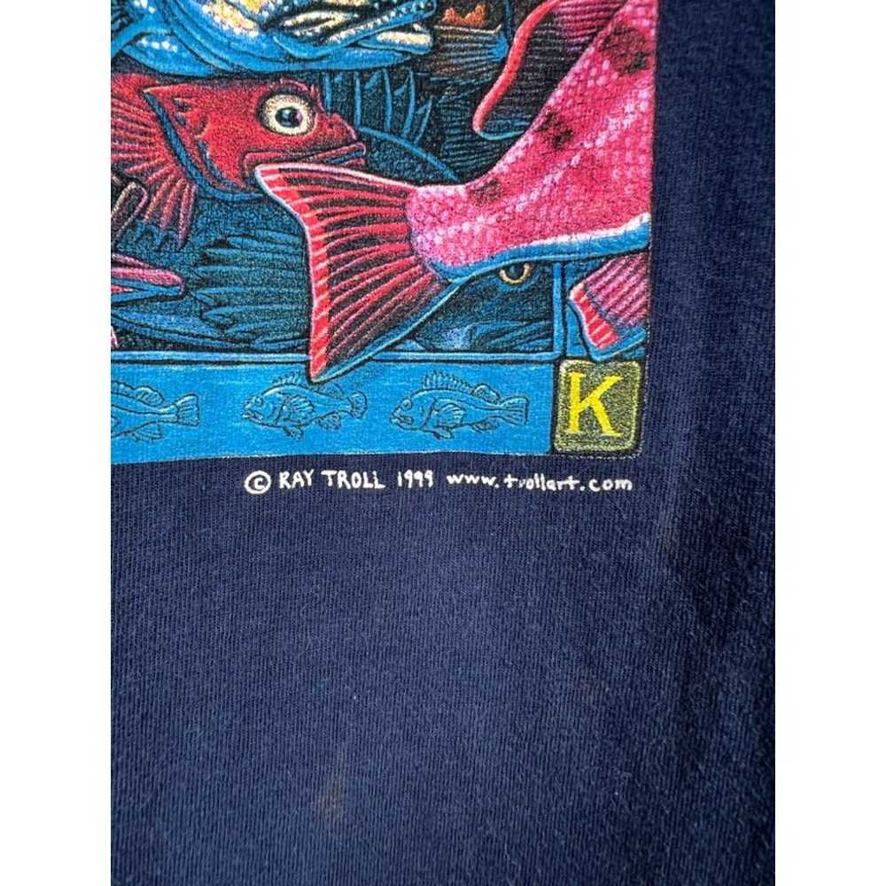 Ray Troll Vintage size XL men's blue T-Shirt shor… - image 3