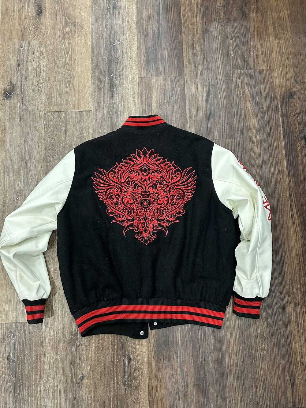 Smoke Rise Black, white and red varsity jacket - image 7