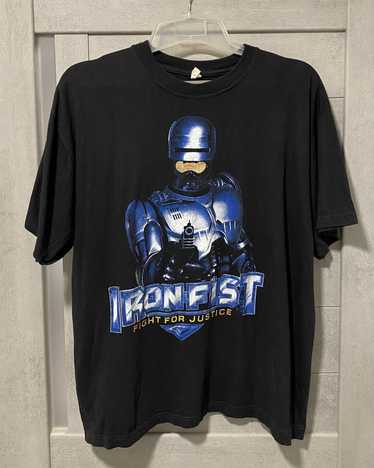 Movie × Vintage Vintage 90’s Robocop Iron Fist t-… - image 1