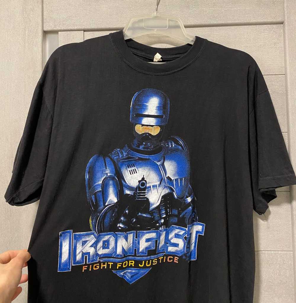 Movie × Vintage Vintage 90’s Robocop Iron Fist t-… - image 2