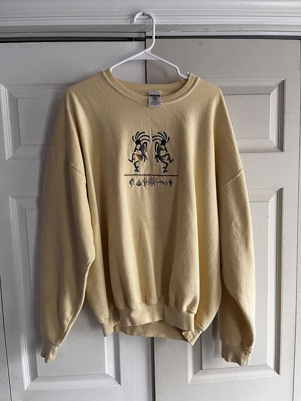 Jerzees × Vintage Yellow Pullover Sweatshirt - image 1
