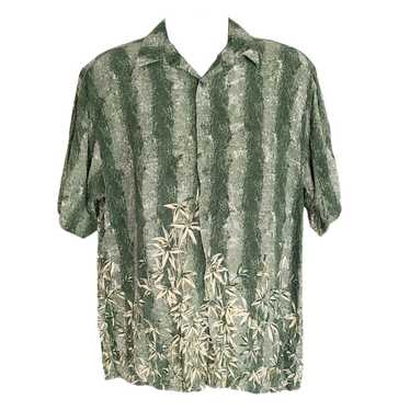 Puritan Puritan green tropical button down Shirt s