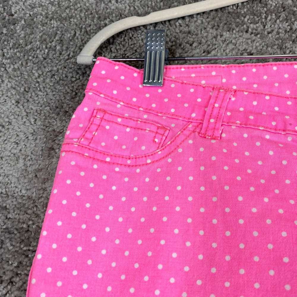 Rue 21 Rue21 Capri Jeans Juniors Size 9 Pink Polk… - image 3