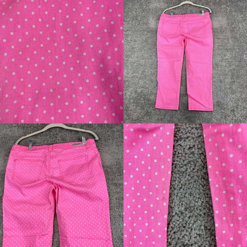 Rue 21 Rue21 Capri Jeans Juniors Size 9 Pink Polk… - image 4