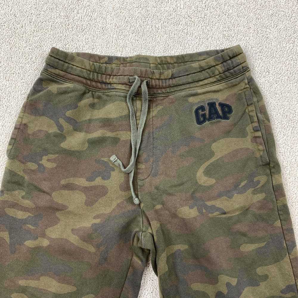 Gap Gap Jogger Sweatpants Men's Large Green Camou… - image 2