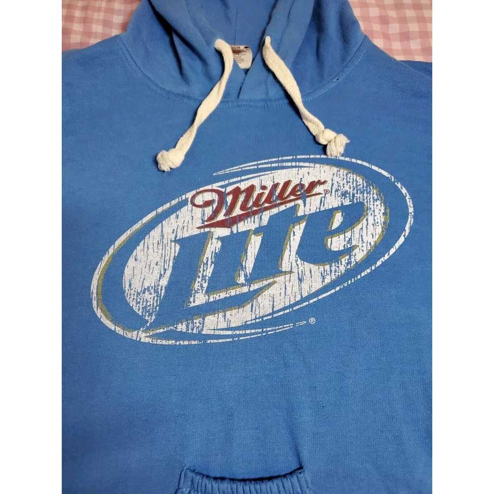 Miller High Life Miller Lite Blue Brew City Hoodi… - image 2