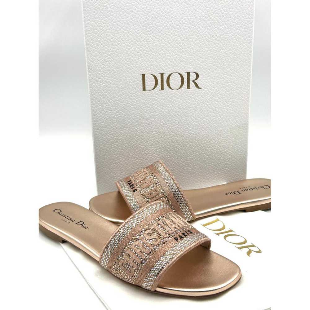 Dior Dway cloth mules - image 8