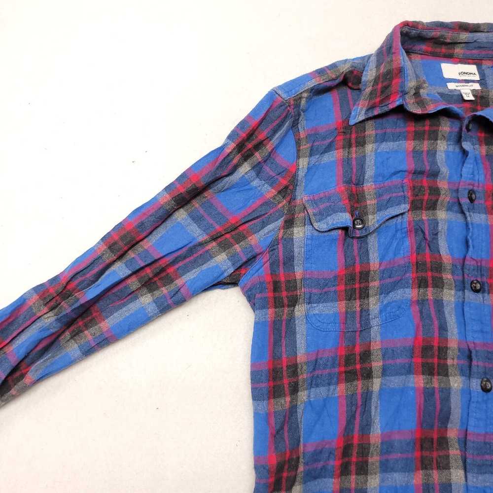 Sonoma Sonoma Tartan Flannel Button Up Shirt Mens… - image 4