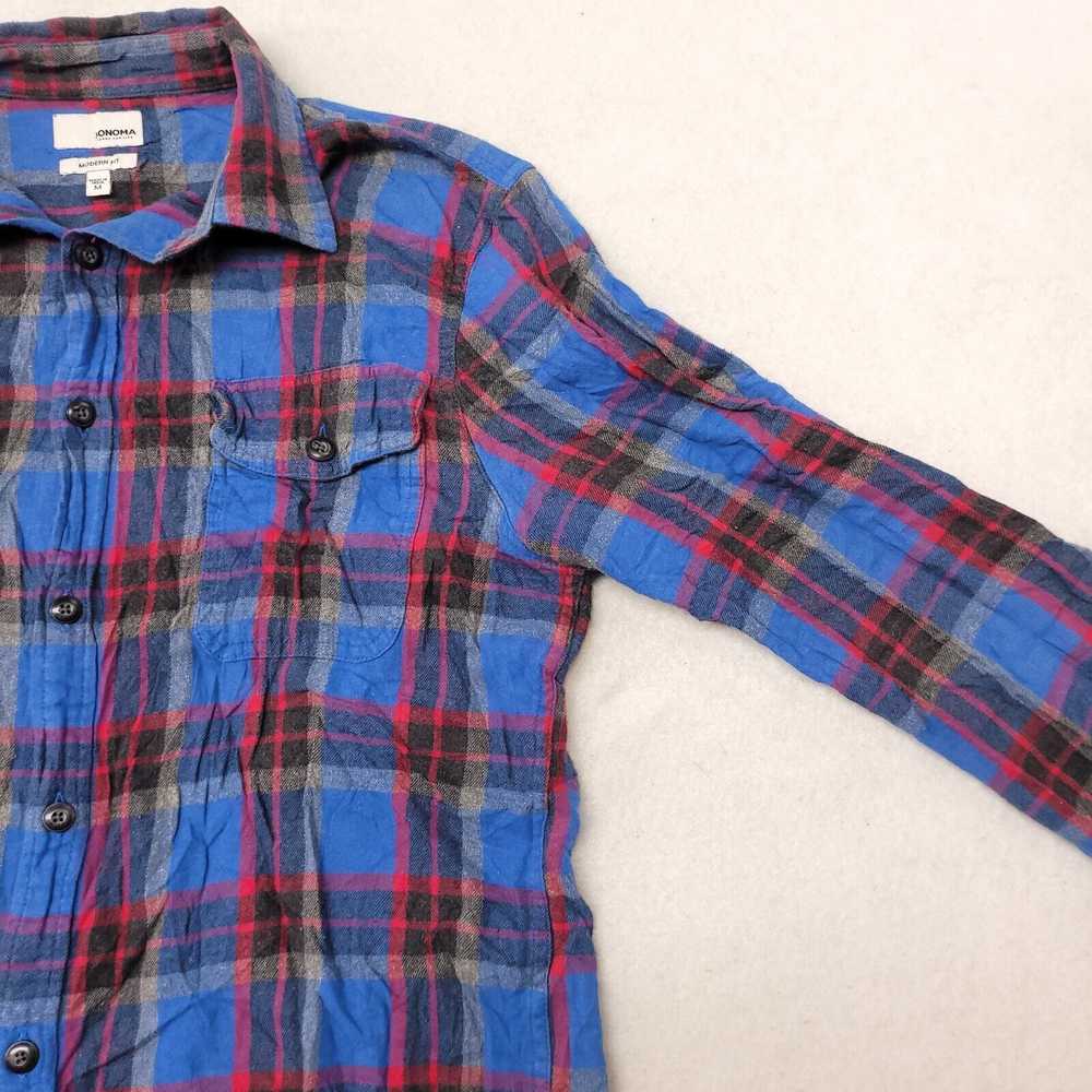 Sonoma Sonoma Tartan Flannel Button Up Shirt Mens… - image 5