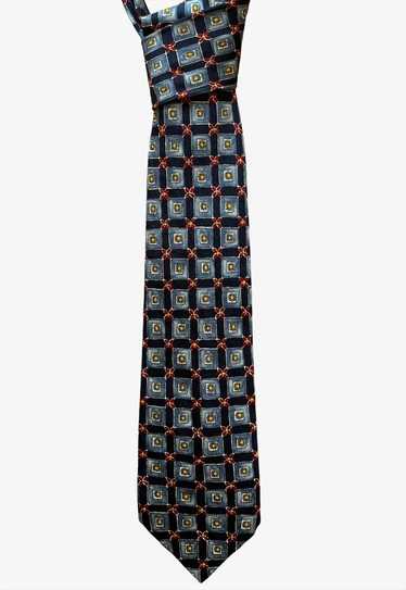 Vintage 90s Austin Reed Geometric Floral Print Tie