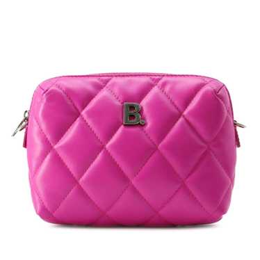 Pink Balenciaga Nappa Quilted Touch B Camera Bag X