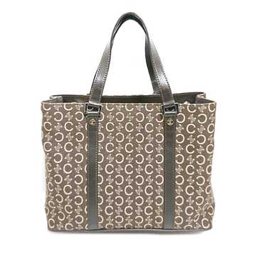 Brown Celine C Macadam Canvas Handbag