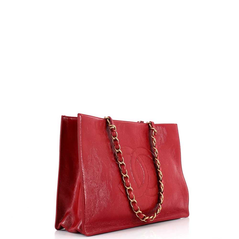 CHANEL Timeless CC Chain Shopping Tote Shiny Aged… - image 3