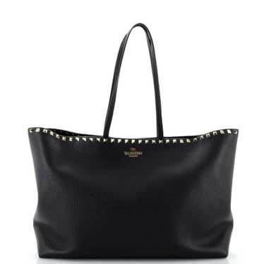 VALENTINO GARAVANI Rockstud Shopper Tote Leather M