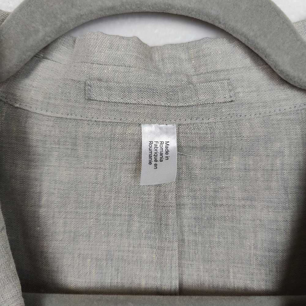 Cos COS Linen Wool Blend Blazer Mens 40R Taupe Gr… - image 3