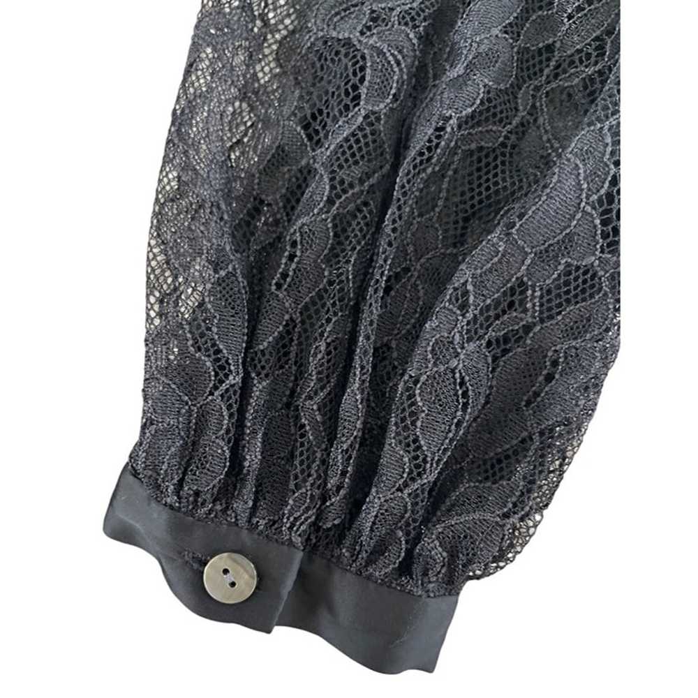 Ramy Brook Womens Sorinda Black Lace Long Sleeve … - image 9