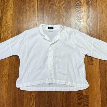 eskandar Neiman Marcus White Cotton Lagen Look Bu… - image 1