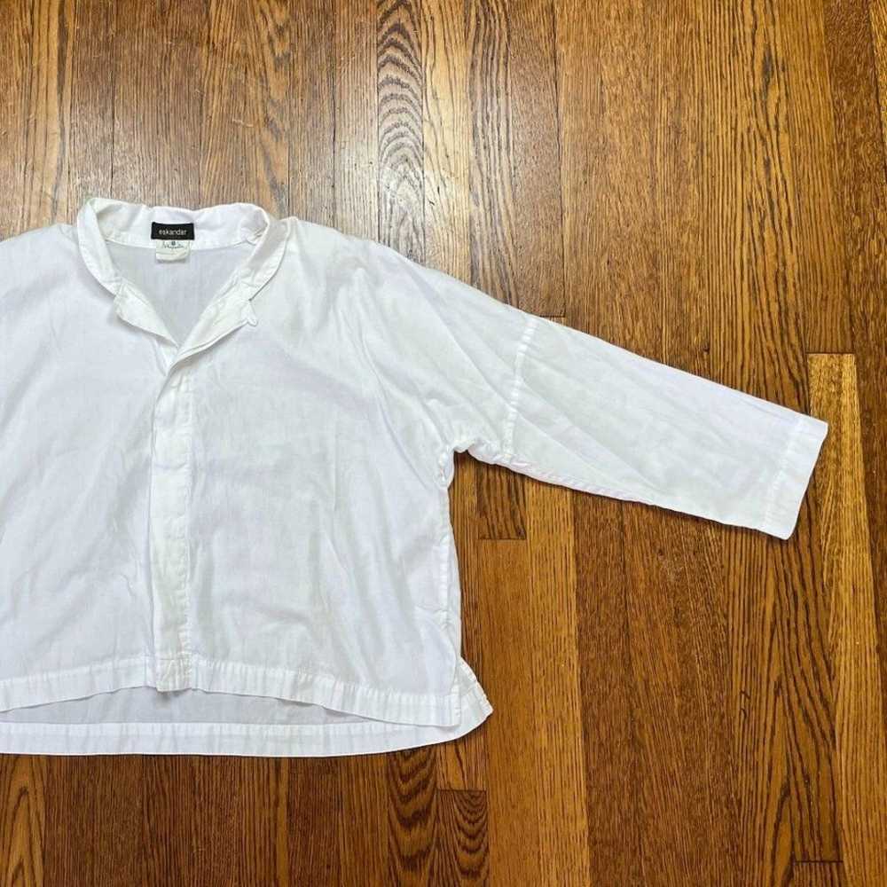 eskandar Neiman Marcus White Cotton Lagen Look Bu… - image 2