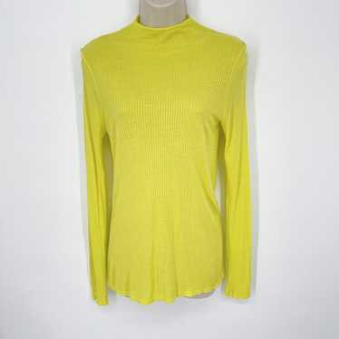 Enza Costa Women's Rib Knit Mock Neck Sweater Top… - image 1