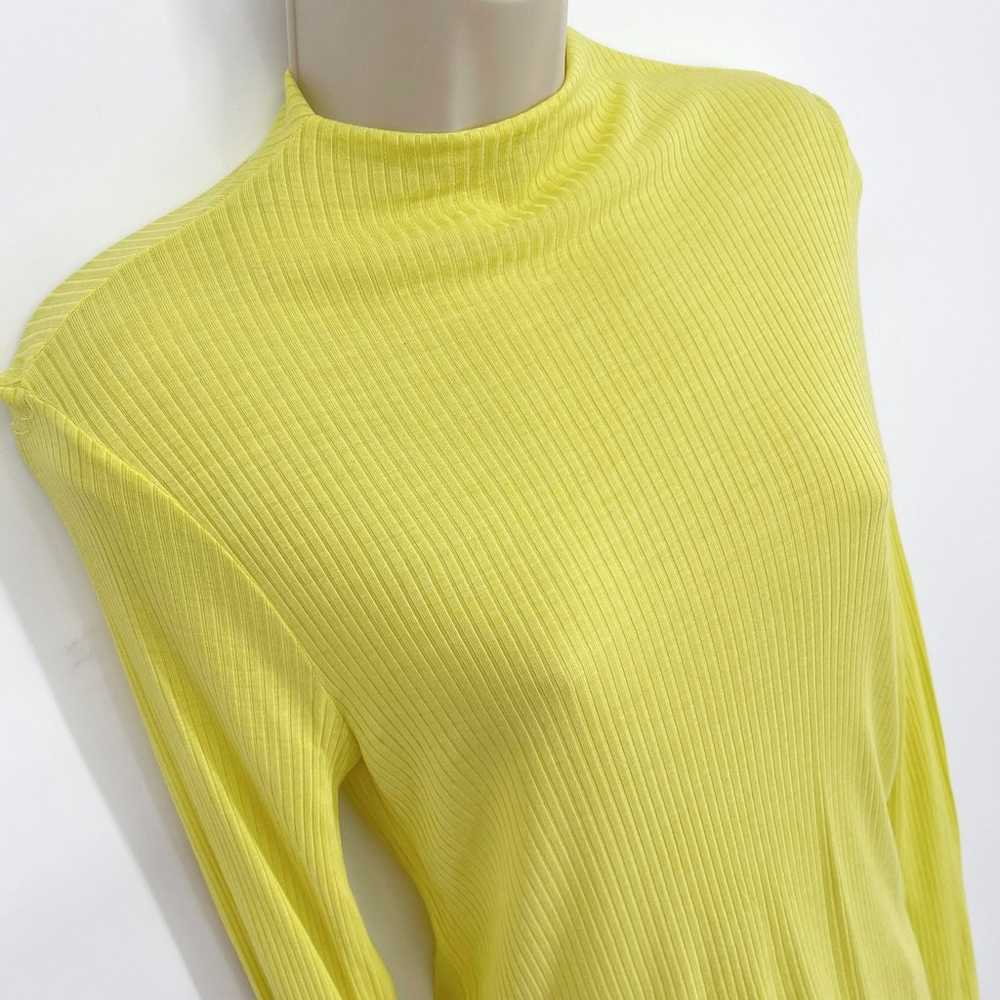Enza Costa Women's Rib Knit Mock Neck Sweater Top… - image 2