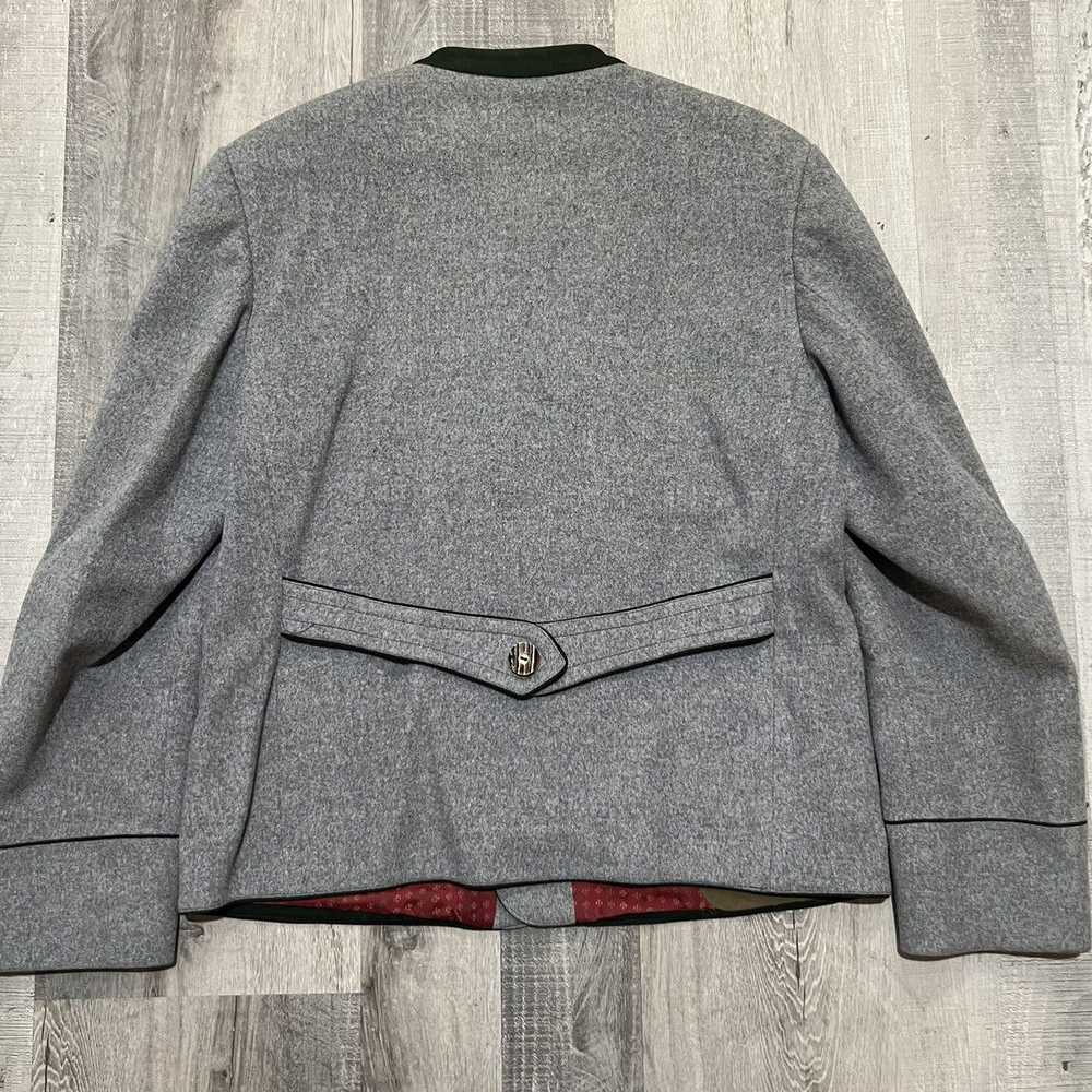 German × Vintage VTG Trachten Kerntuch Grey Octob… - image 3