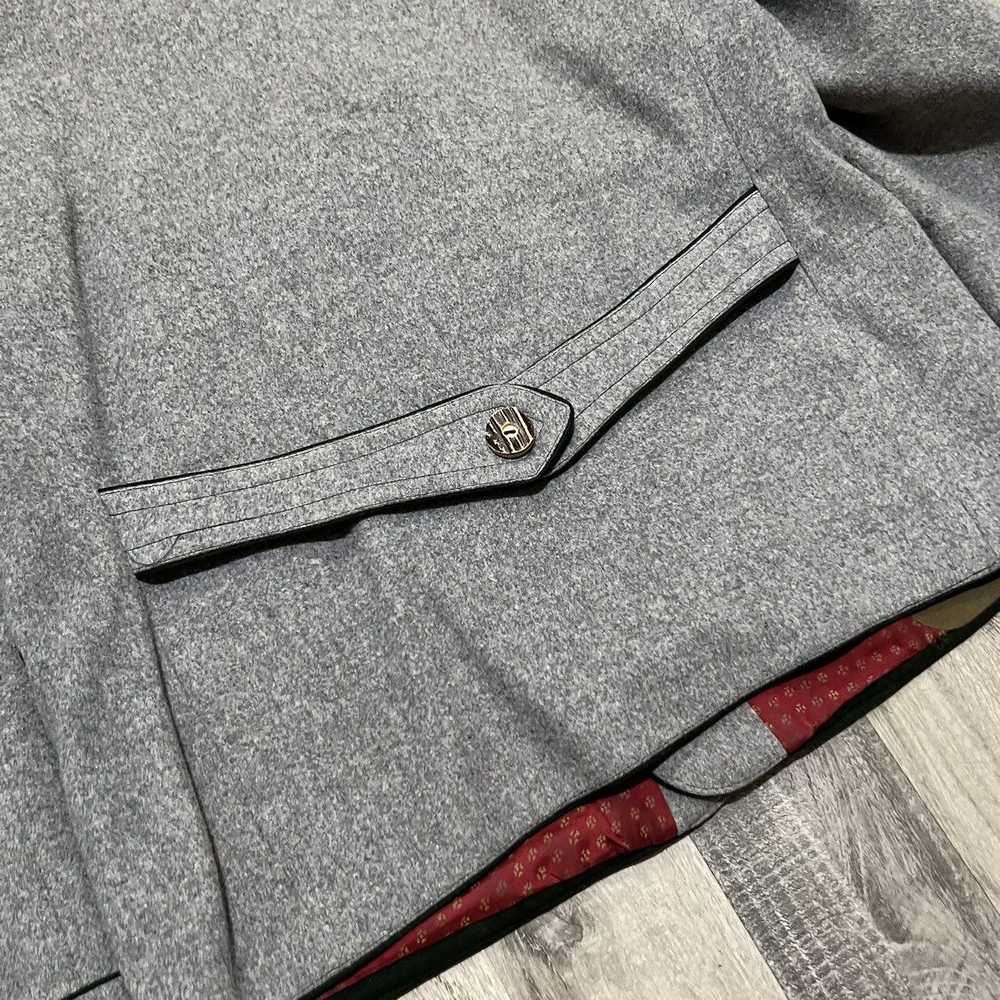 German × Vintage VTG Trachten Kerntuch Grey Octob… - image 4