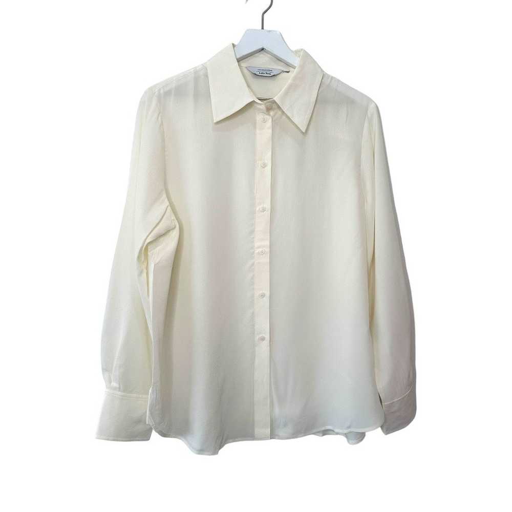 & Other Stories Mulberry Silk Cream Buttoned Blou… - image 9