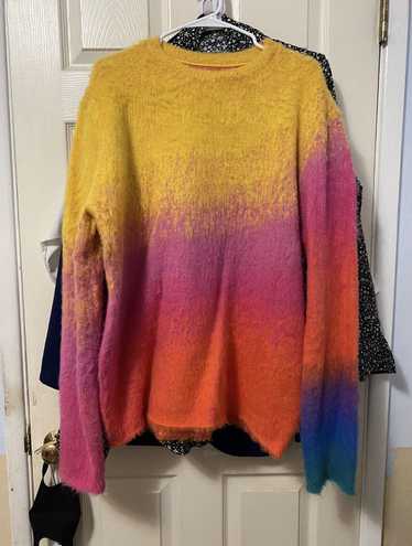 MNML mnml brushed gradient sweater tie dye/dyed