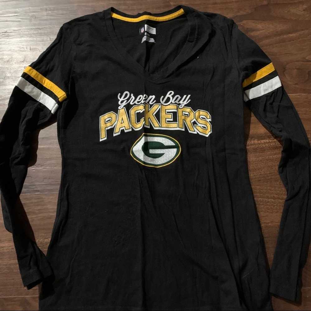 NFL Black NFL Team Apparel Womens Green Bay Packe… - image 1