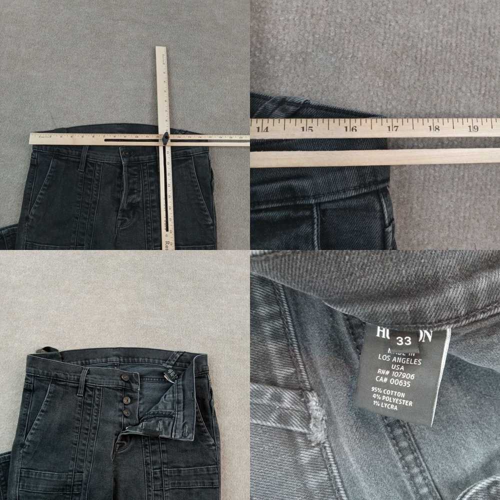 Hudson Hudson Jeans Mens 34x33 Actual Black Denim… - image 4