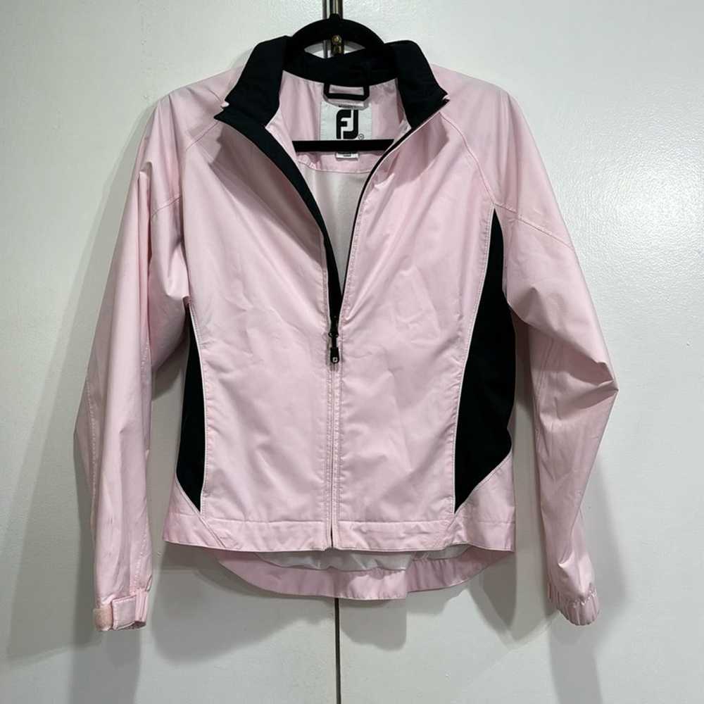 FootJoy DryJoy Pink Black Golf Jacket Size XS - image 1